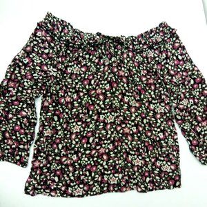 Lane Bryant Boat Neck Print Top NWT Size 14/16